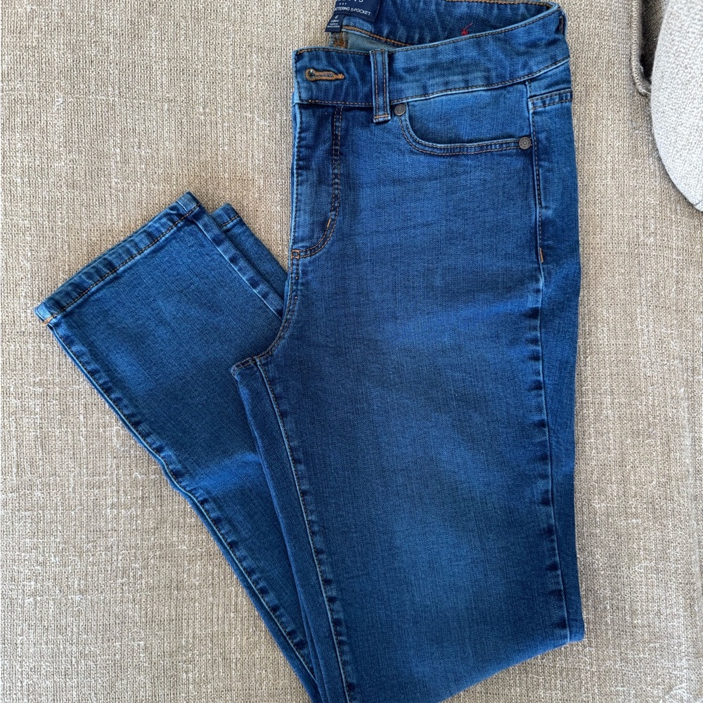Talbots Women's Skinny Jeans in Deep Blue Denim
